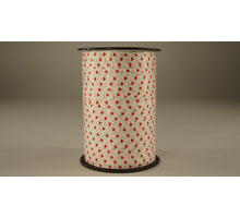 KRULLINT HERZ 10 MM X 225 M WEIß-ROT
