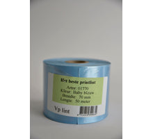 Vp Seidenband Babyblau 70 mm x 50 mtr