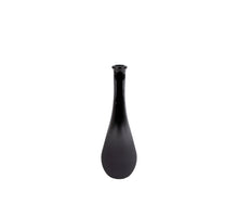 Vase Lagrima S matt/glänzend schwarz Glas 6x6x18cm