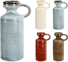 VASE MIT HENKEL 11.5X8.5X20CM 4 FARBEN SORTIERT