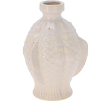 VASE FISCHE KERAMIK WEISS 13,5X20CM