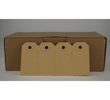 Kadolabels braun 35x70mm Box á 1000 Stück