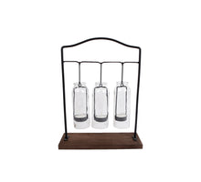 St. 1 T-Lichthalter/Fuß braun Ø 12x13 cm Glas