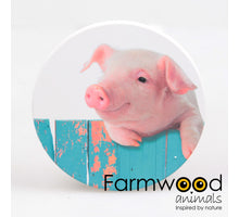 SET/4 UNTERSETZER RUND SCHWEIN 10X10X0.7 CM