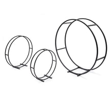 Rahmen Rund 80x24x80cm schwarz