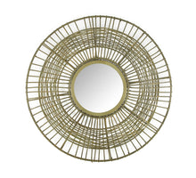 Spiegel Metall 45x1.5x45cm Messing antik