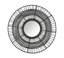 Spiegel Metall 45x1.5x45cm Matt Schwarz