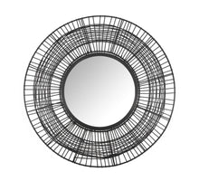 Spiegel Metall 60x2.5x60cm Matt Schwarz