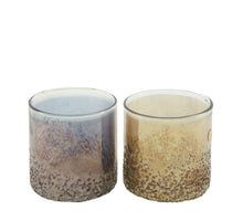 Teelichthalter Glas 10x10x10cm 2 Gemischt