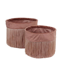 Theelicht houder bordeaux 2 assorti - h7,5xd7,5cm