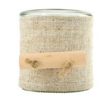 Teelichthalter Glas 8x9x8cm Beige