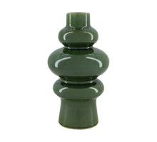 Keramikvase 15x15x27cm Grün