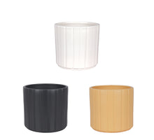 Ralph Topf Ocker, Grau, Weiß sortiert - H13 x D14 cm