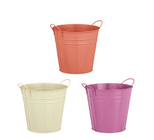 Joey Topf rund lila lachsfarben beige 3er Set - H13xØ14cm