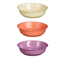 Roan Schale, lila, lachsfarben, beige, 3er Set - H6,5 x D25cm