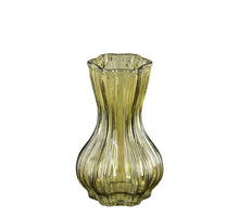 Vase hellgrün - H15 x D9 cm Glas