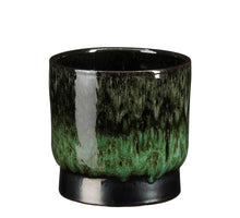 Thiago Topf, rund, dunkelgrün - H15 x D17 cm