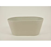 Tablett oval Melamin grau 27x15x12cm