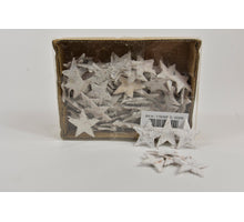 Birkenrinde Sterne weiß gewaschen 3 cm 100 Stück