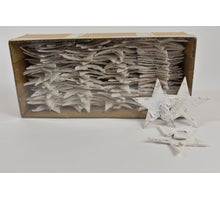 Birkenrinde Sterne weiß gewaschen 7 cm 100 Stück