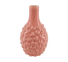 Vase Herz Keramik 21,5x21,5x35,5cm Hellrosa