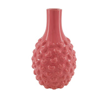 Vase Herz Keramik 21,5x21,5x35,5cm Dunkelrosa