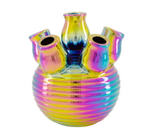 Keramikvase 16x16x17,5cm, Ölfarben
