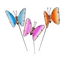 Gartenstecker Schmetterling 'Sparkle' 3er-Set 95cm