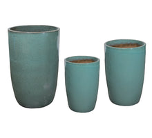 Edle Vase XL Moosgrün S3 D42/62H63/100 cm