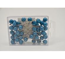 Stecknadeln türkis 10mm 50St.