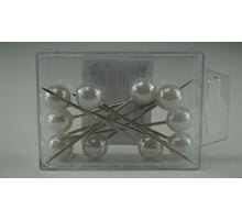 Weiße Stecknadeln 15mm 10 Stück