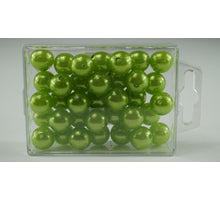 Perlen 14 mm Apfelgrün 35 Stück