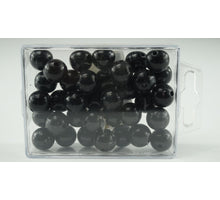 Perlen lose schwarz 14mm 35 Stück