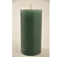 Kerze rustikal 140/70mm smaragdgrün