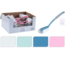 AFWASBORSTEL 29CM 4 ASSORTIE KLEUREN