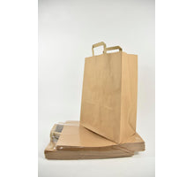 Braune Krafttasche 32+17x44cm, Packung zu 50 Stück