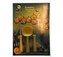 Kürbis Schnitzset 3dlg / 12 Beispiele