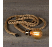 STECKDOSE MESSING LICHT GOLD 7X4,5CM/3M SEIL MIT STECKER