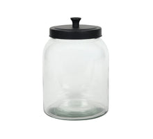 Vorratsglas mit Metalldeckel, schwarz, 1600 ml