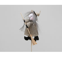 Hexe am Stiel natur 13 cm