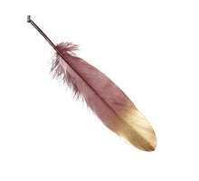 pb. 24 Federn/Lose burgunderrot 18-20 cm