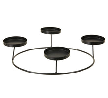 St. 1 Metalldeko (4) schwarz 30x30x7 cm