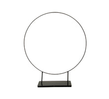 St. 1 Metallring mit Sockel schwarz Ø 57,5 x 68,5 cm