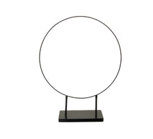 St. 1 Metallring mit Sockel schwarz Ø 38 x 48,5 cm