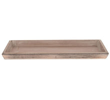 Tablett mdf 39x15x2,5cm antik grau-wash