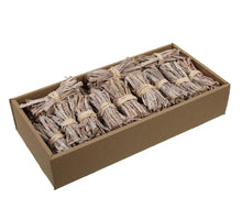 w/b 25 braune gespaltene Opossie/Draht 10cm weiß gewaschen