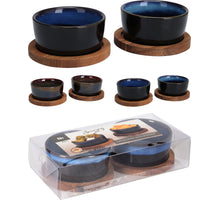 4-teiliges Servierset 20x10x4,7cm, 2 Farben sortiert