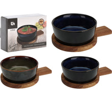 2-teiliges Servierset 14x10x5cm, 2 Farben sortiert