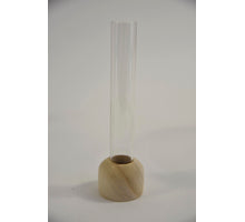 Recycled bottle with decoration ass. Natural 8x8x28.5cm/9x4.