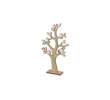Holzbaum 23x40,5x6cm Weiß/Grün